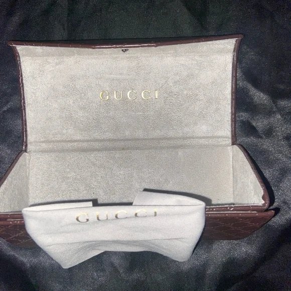 GUCCIMen's Square Acetate Sunglasses with Signature Web authentic!!